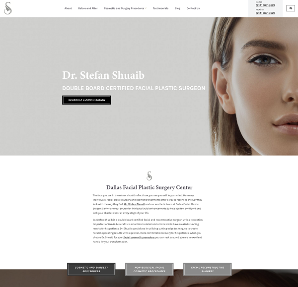 Dallas TX Facial Plastic Surgery Dr. Stefan Shuaib Irving, McAllen